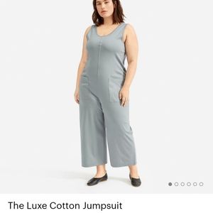 Everlane luxe cotton jumpsuit. NWOT